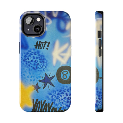 "brilliant blues" airbrush iPhone case