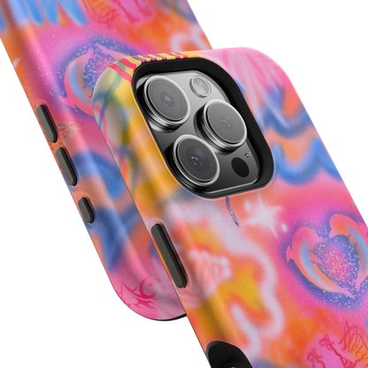 "mornings in malibu" MagSafe airbrush iPhone case