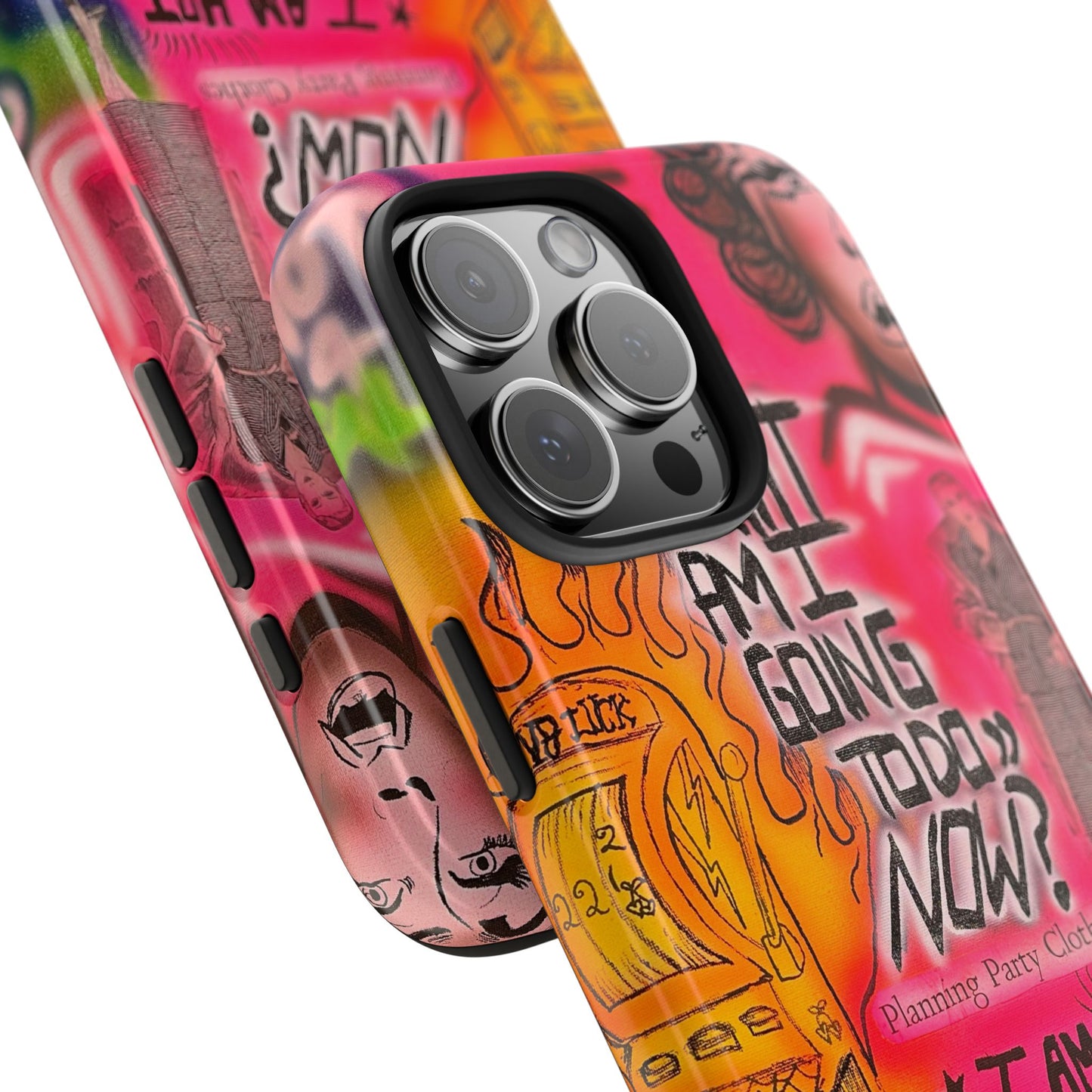 "out of luck" airbrush iPhone case