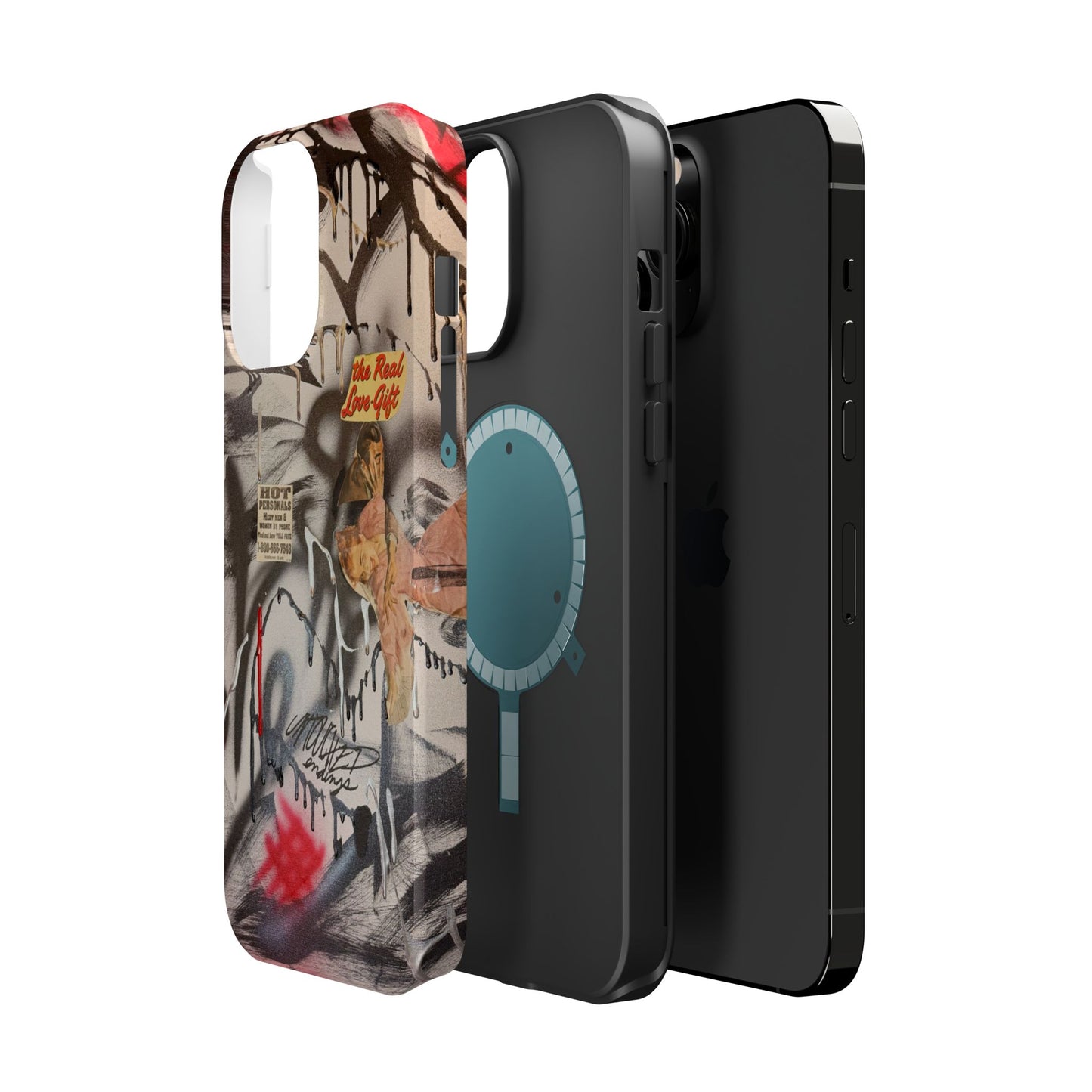 MagSafe "real love" airbrush iPhone case