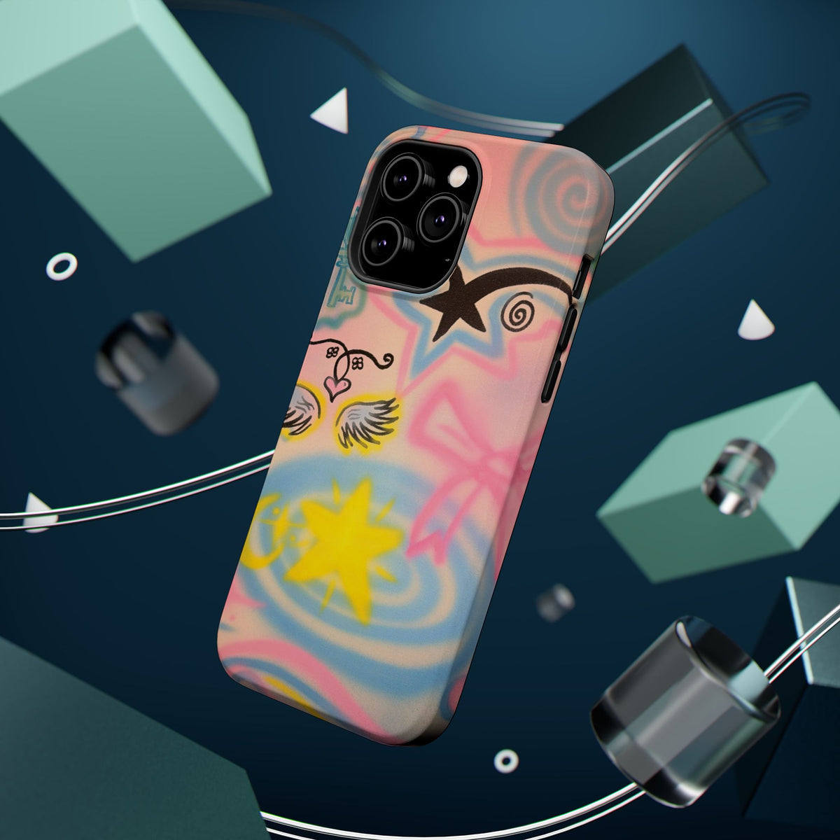 MagSafe "star energy" airbrush iPhone case
