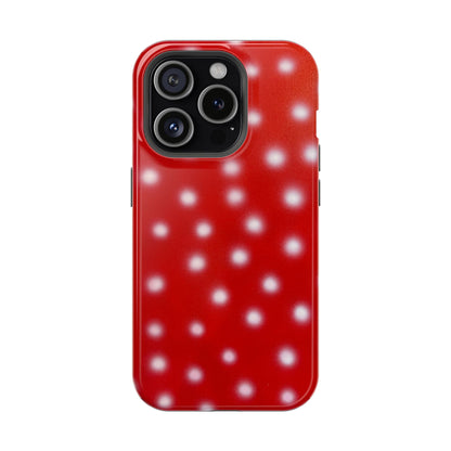 MagSafe "cherry crush polka dot" airbrush iPhone case