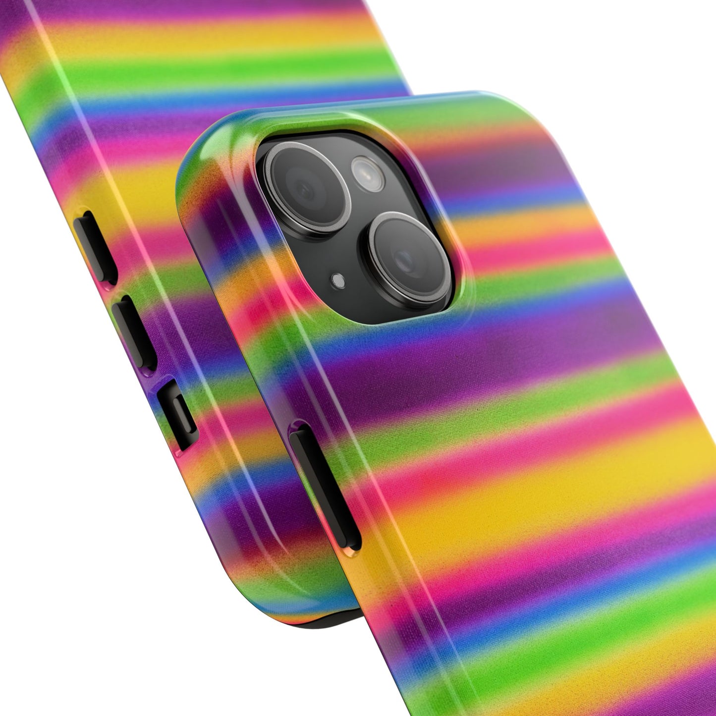 "colorful stripes" airbrush iPhone case