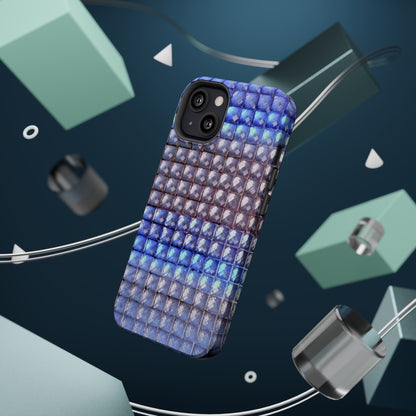 MagSafe "blue studs" airbrush iPhone case