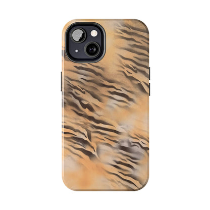 neutral tiger airbrush iPhone case