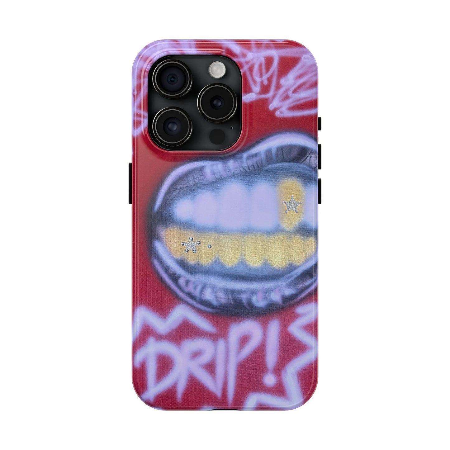 "tooth drip" airbrush iPhone case
