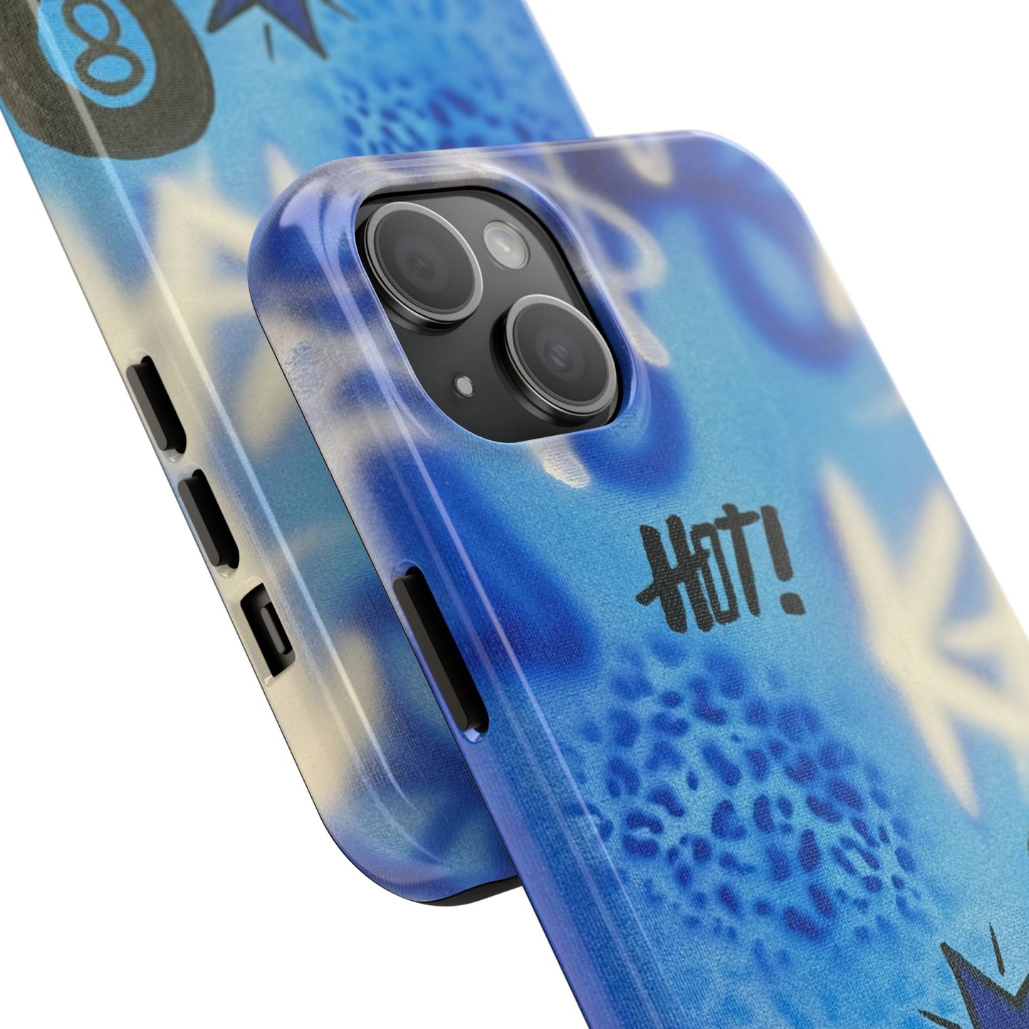 "brilliant blues" airbrush iPhone case