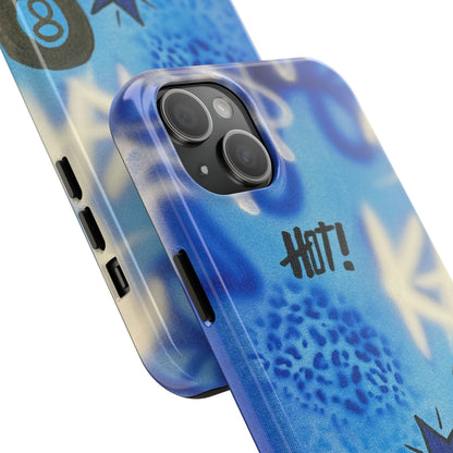 "brilliant blues" airbrush iPhone case