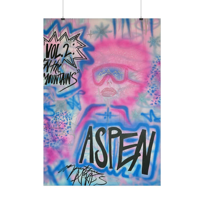 "aspen aspirations" airbrush rolled print