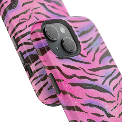 MagSafe "glitter zebra" airbrush iPhone case