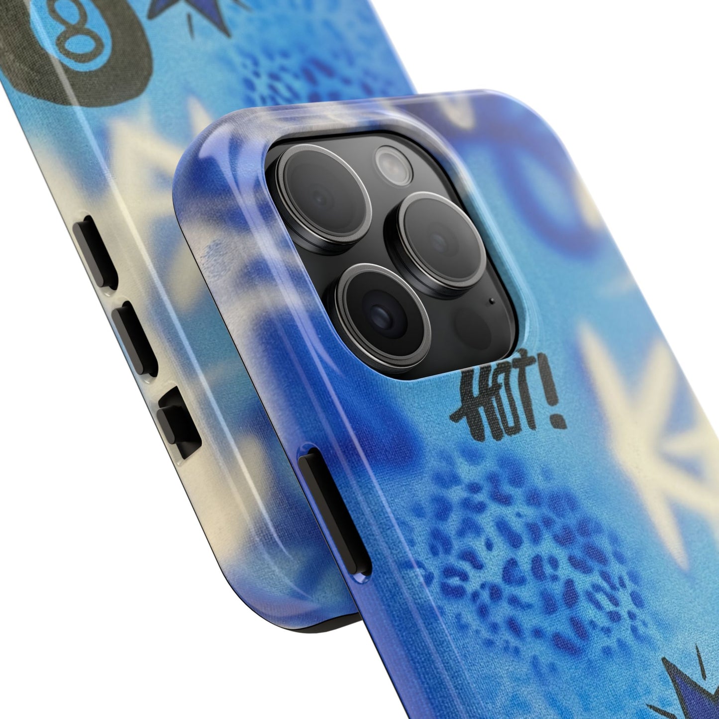 "brilliant blues" airbrush iPhone case