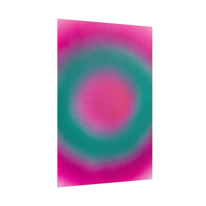 "watermelon swirl" airbrush rolled print
