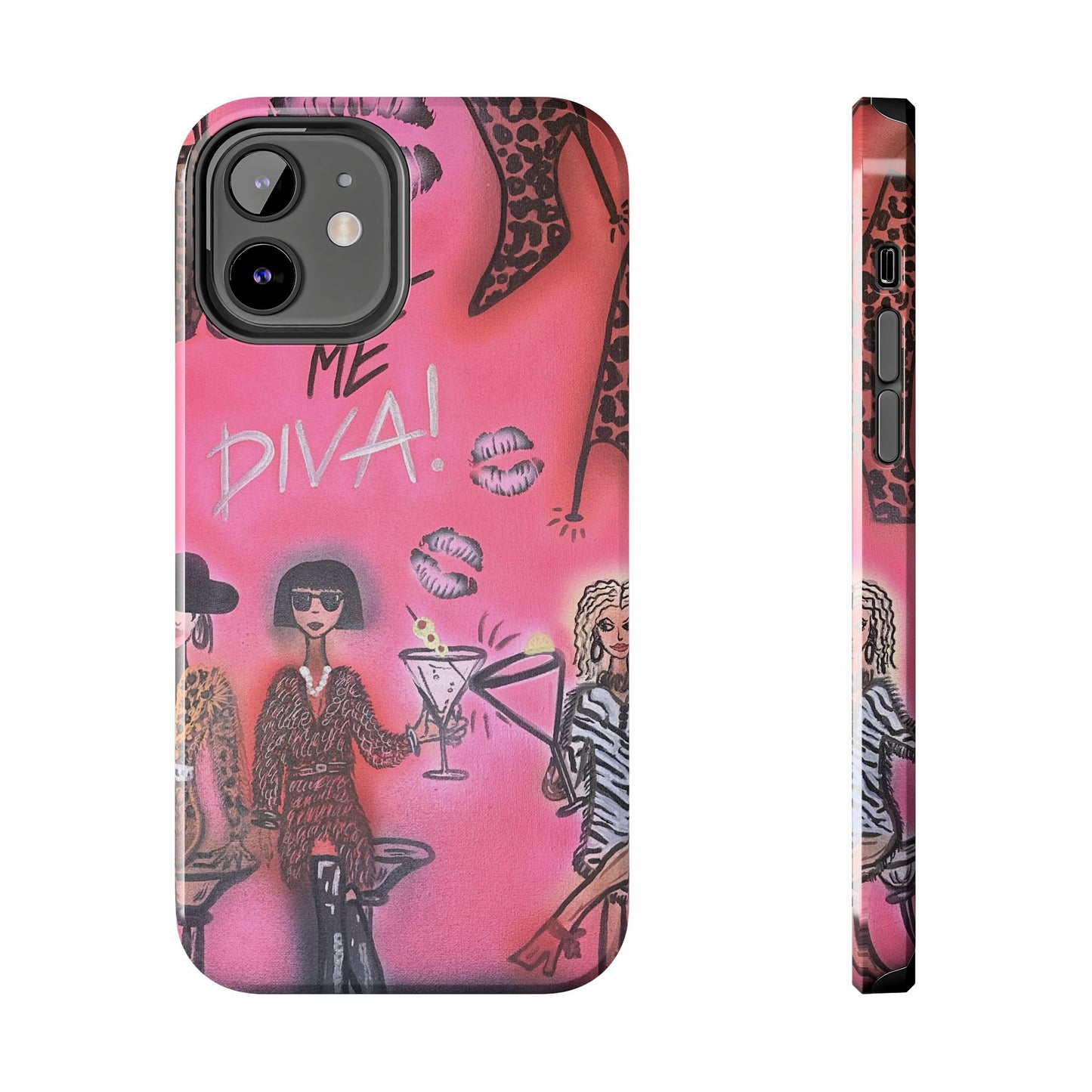 "party diva" airbrush iPhone case