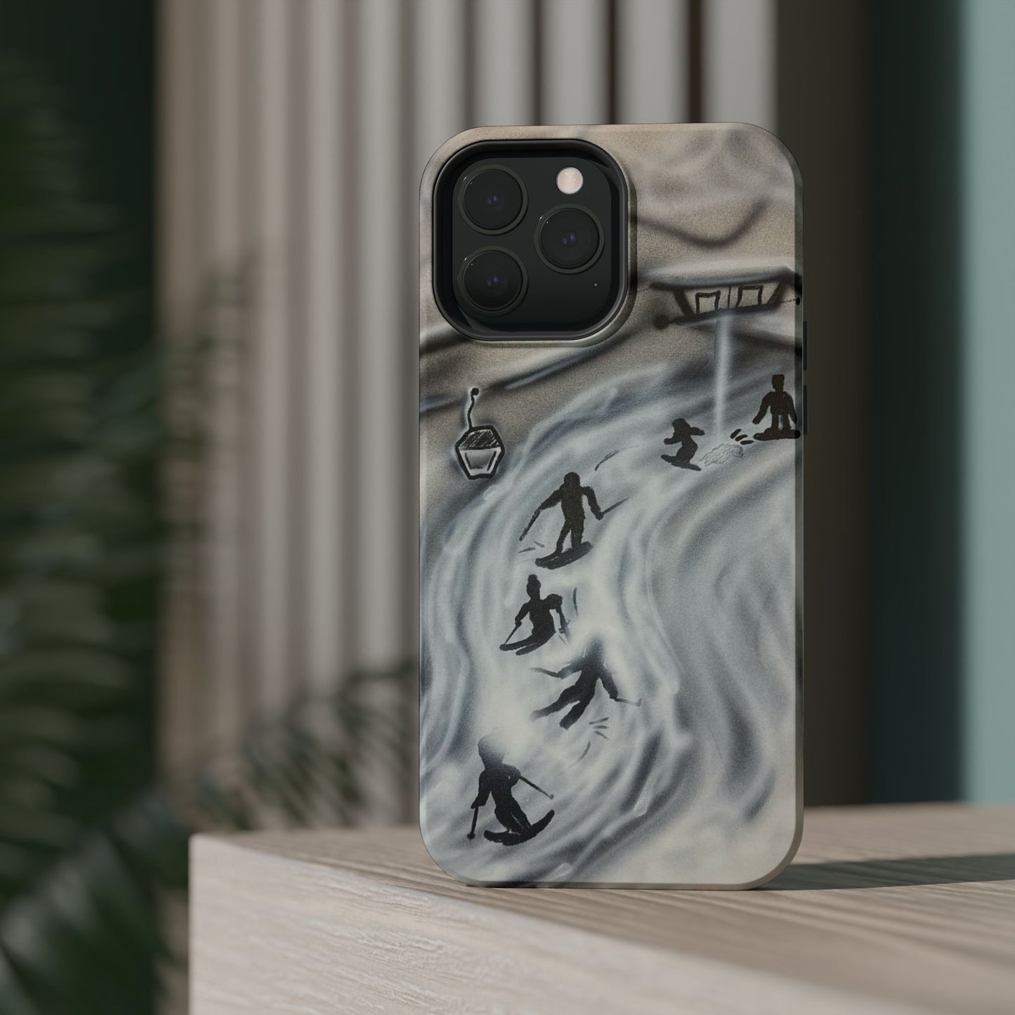 MagSafe "arctic avalanche" airbrush iPhone case