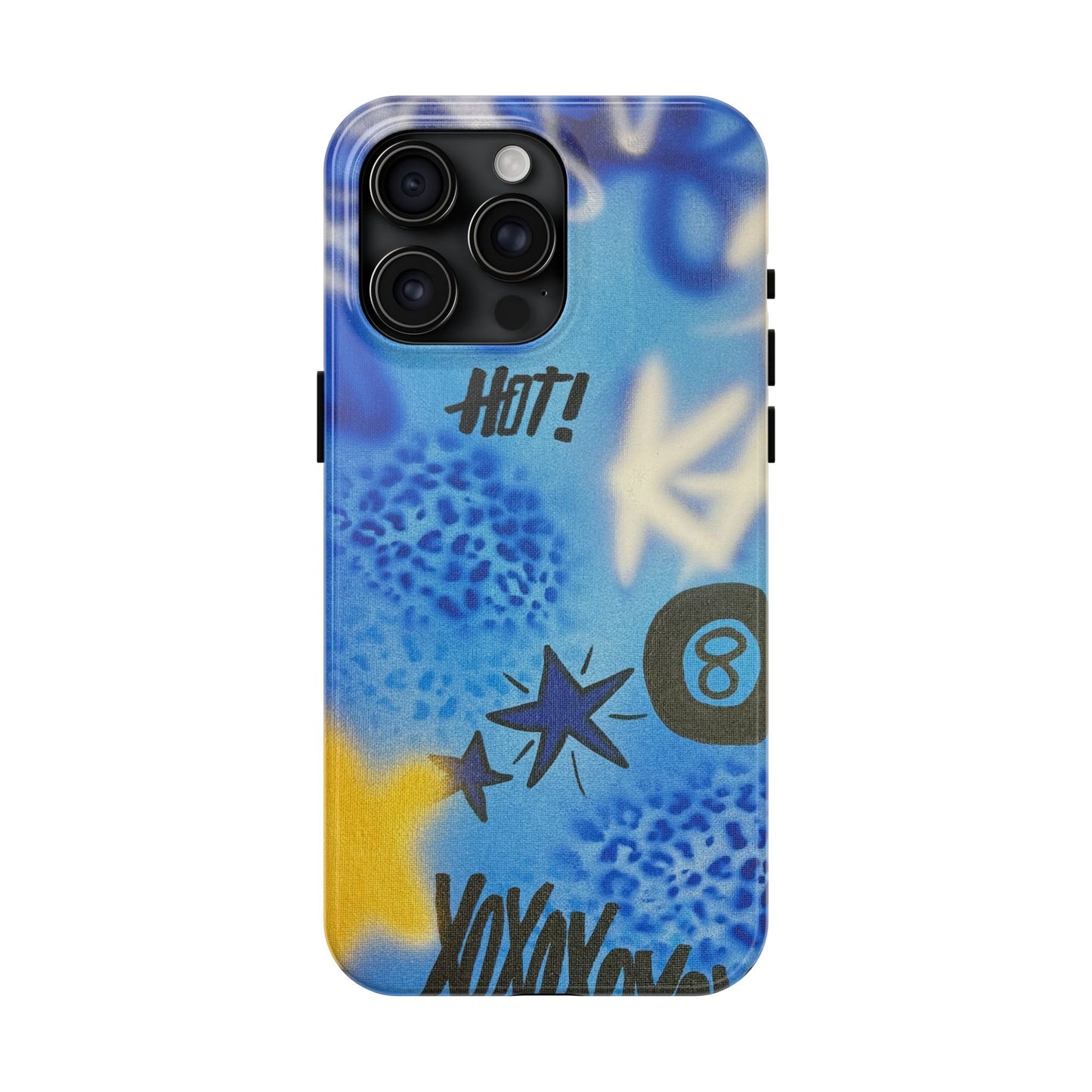 "brilliant blues" airbrush iPhone case
