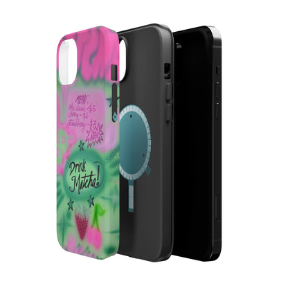 MagSafe "matcha!" airbrush iPhone case