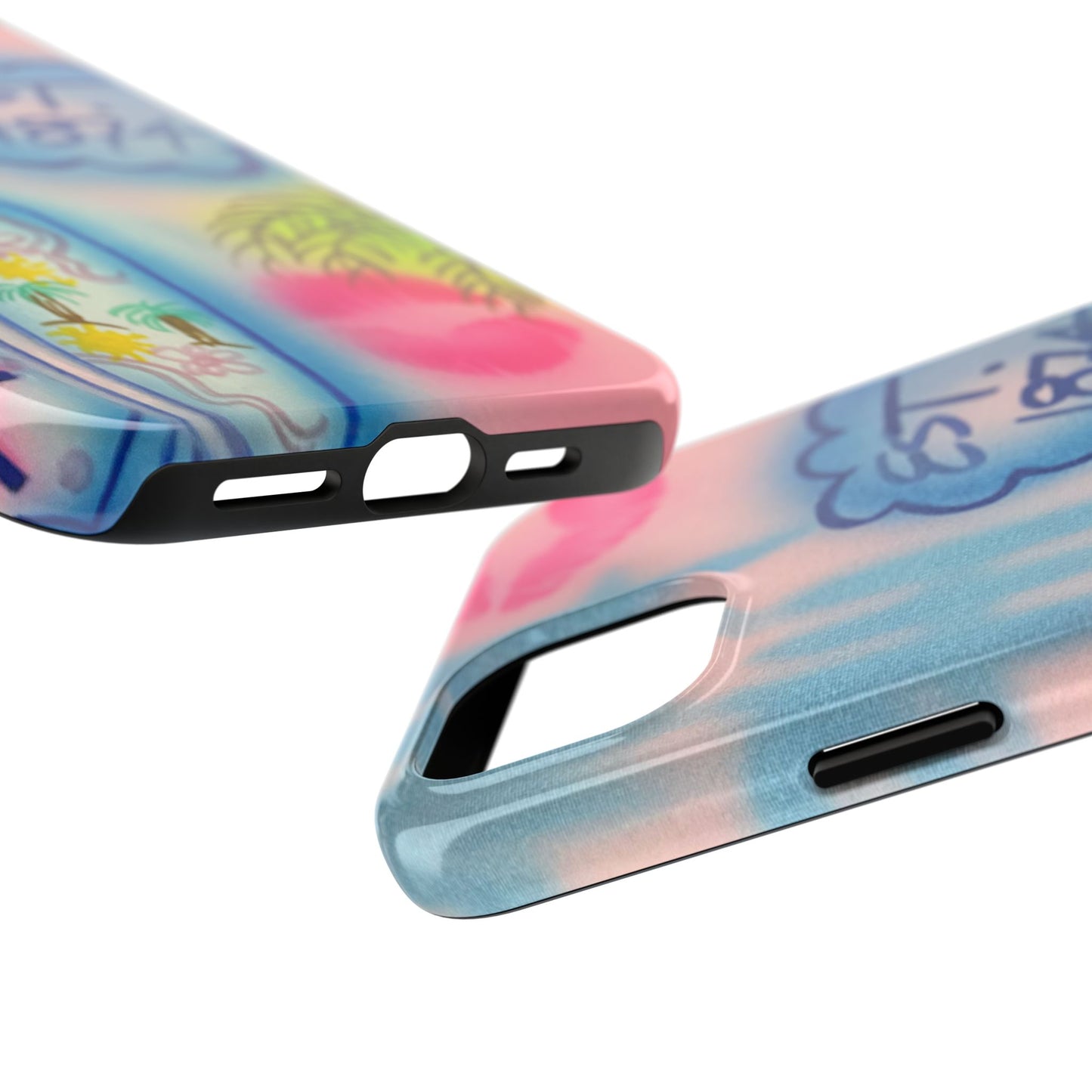 "in the wave" airbrush iPhone case