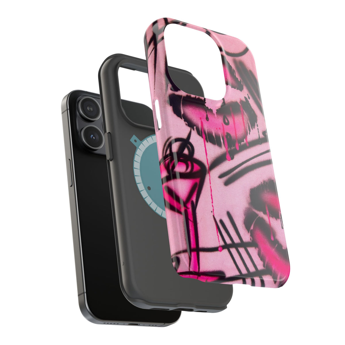MagSafe "glossy pout" airbrush iPhone case