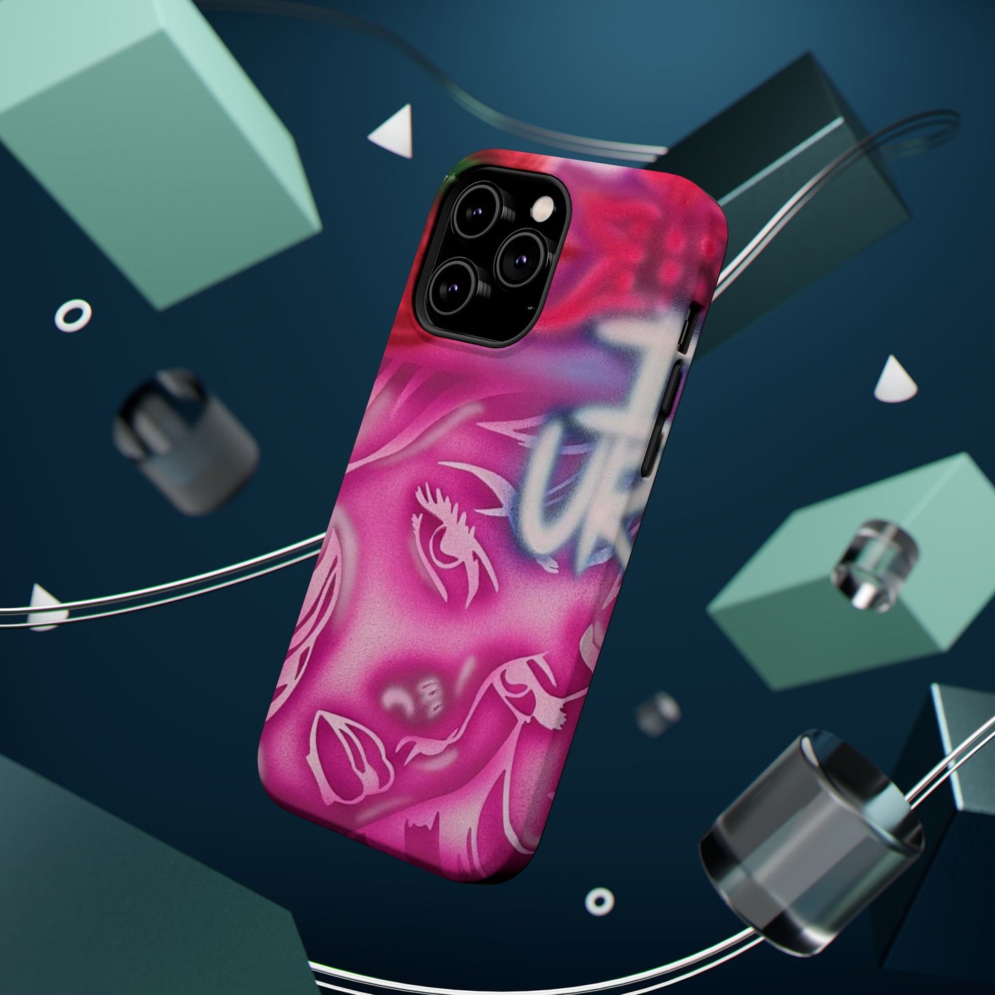 MagSafe „girlz WRLD“ Airbrush iPhone-Hülle
