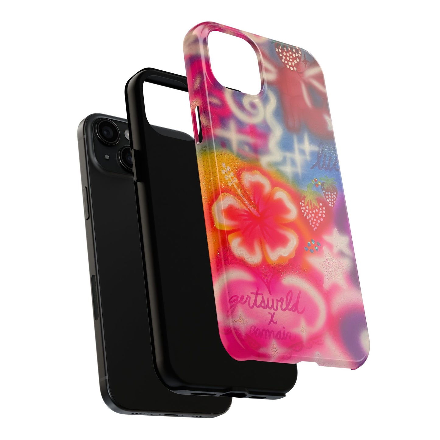 "luck and luv" airbrush iPhone case
