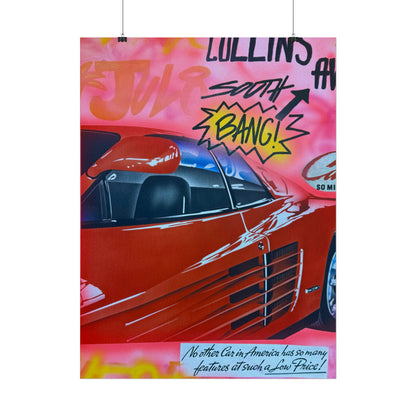 "miami momentos" airbrush rolled print