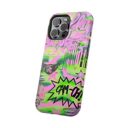 MagSafe "green camo" airbrush iPhone case