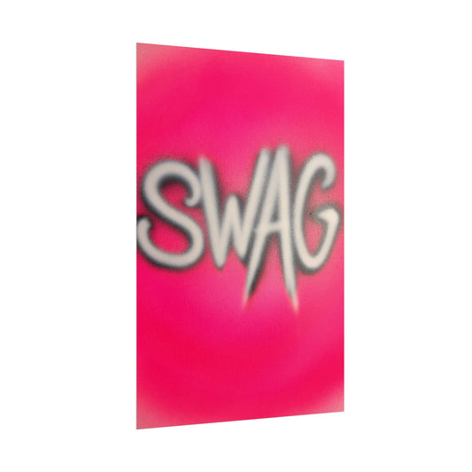 "SWAG" airbrush rolled print