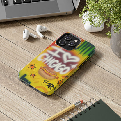 "chicago" airbrush iPhone case