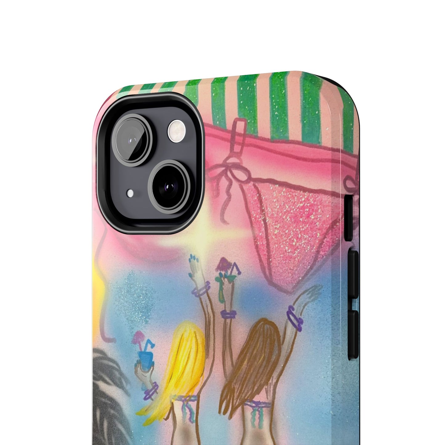 "kinis & tinis" airbrush iPhone case
