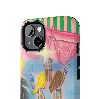 "kinis & tinis" airbrush iPhone case