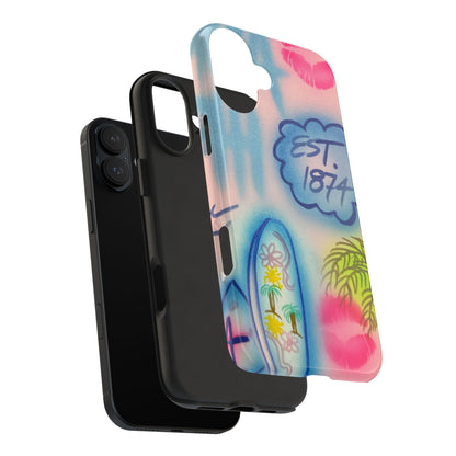 "in the wave" airbrush iPhone case