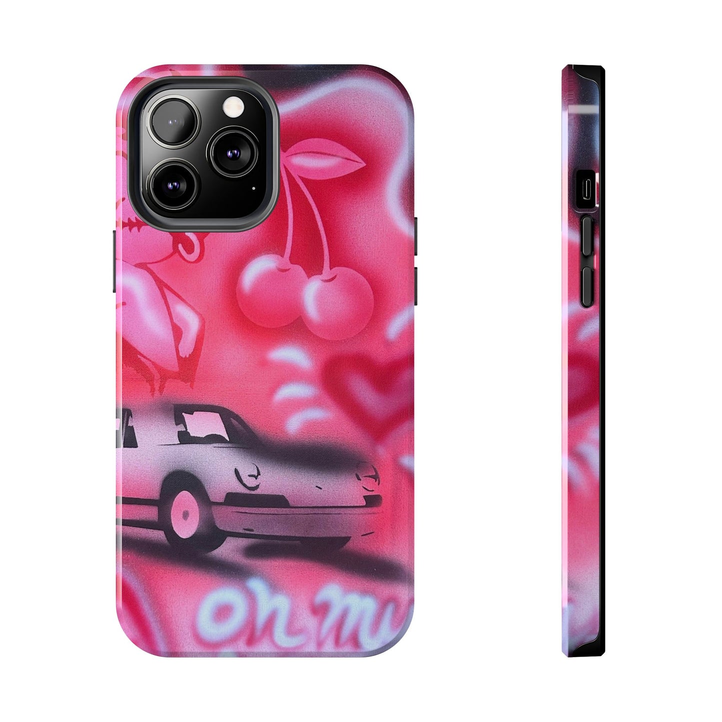"on her way" airbrush iPhone case