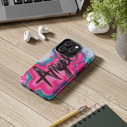 "angel" airbrush iPhone case