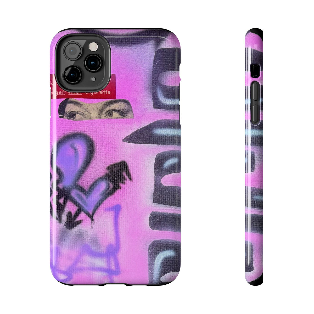 "Lila Prinzessin" Airbrush iPhone Hülle