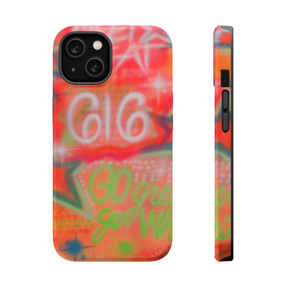 MagSafe custom @msualphaphi airbrush iPhone case