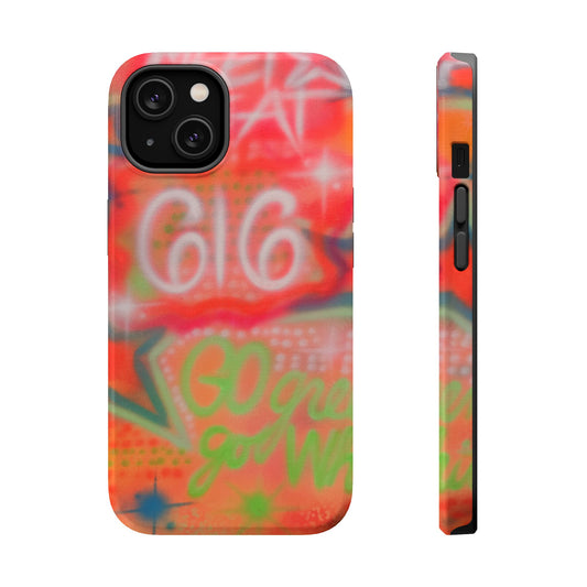 MagSafe custom @msualphaphi airbrush iPhone case