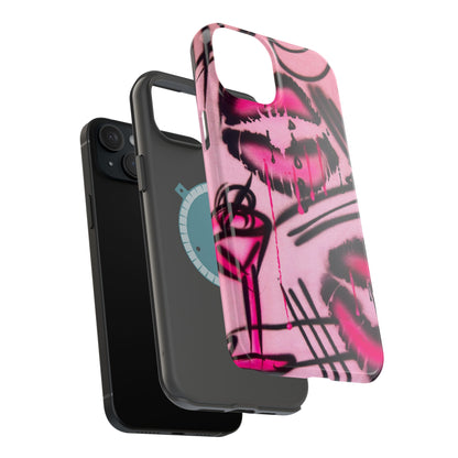 MagSafe "glossy pout" airbrush iPhone case