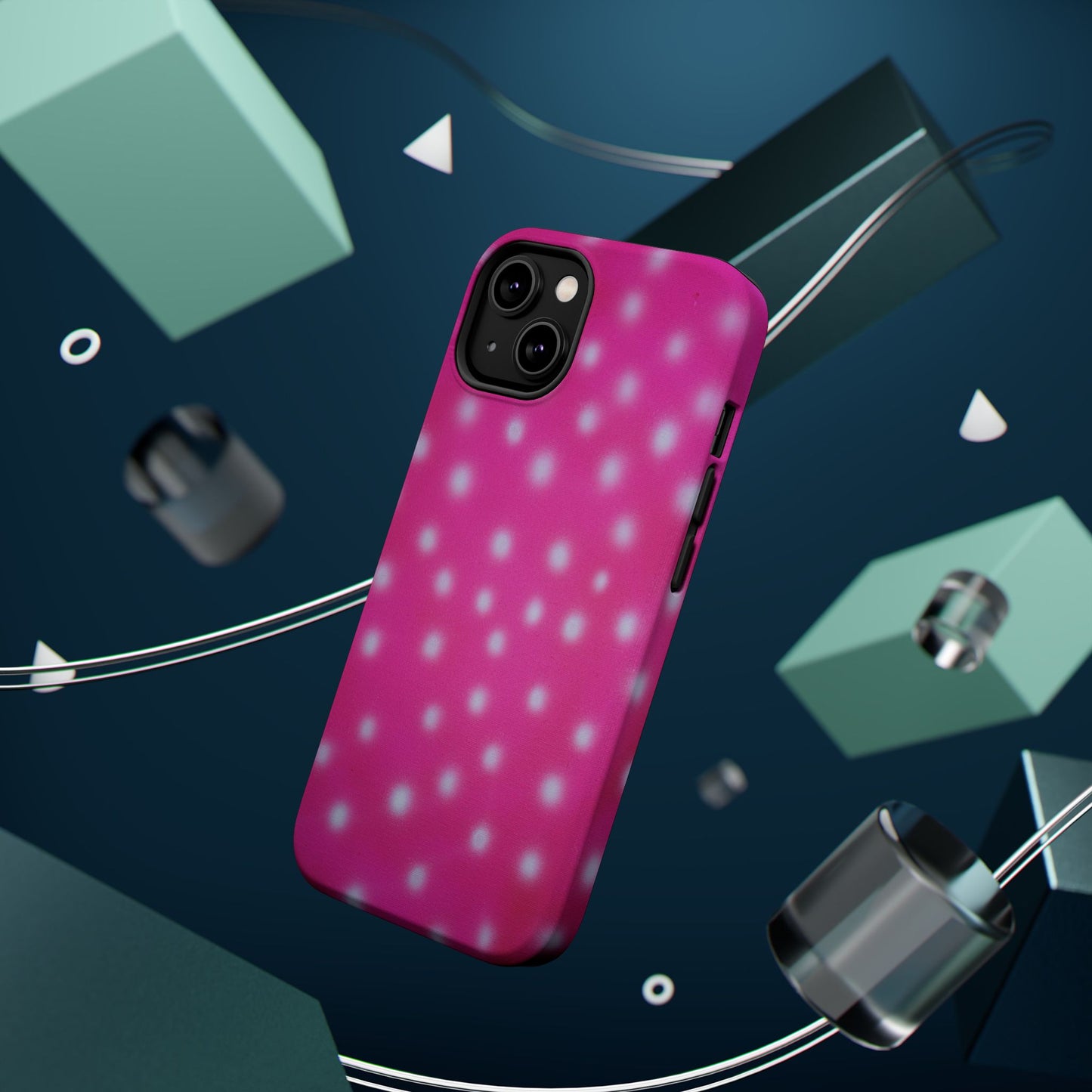 MagSafe "bubblegum polka dot" airbrush iPhone case