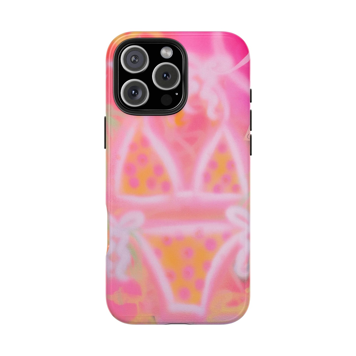 "yellow polka dot bikini" airbrush iPhone case