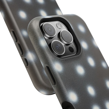 MagSafe "coconut noir polka dot" airbrush iPhone case