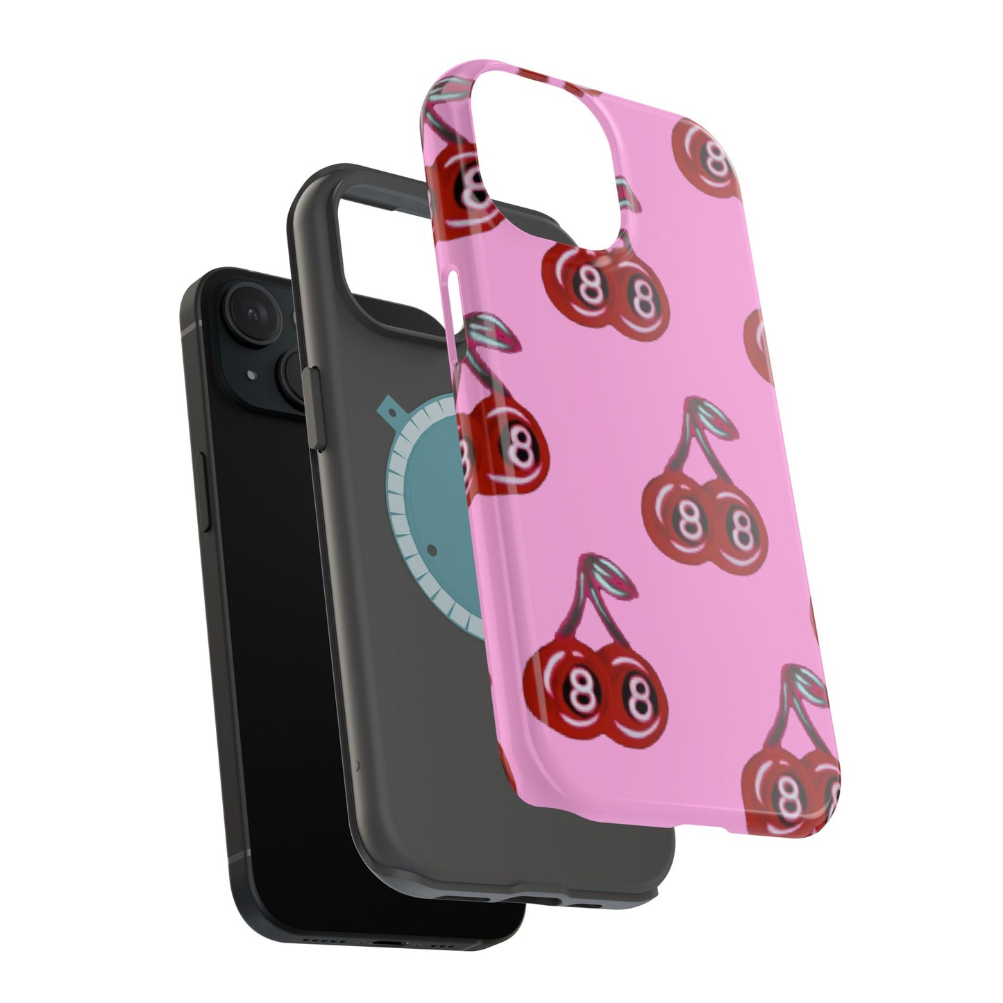 MagSafe "cami cherry pink" Airbrush iPhone Hülle