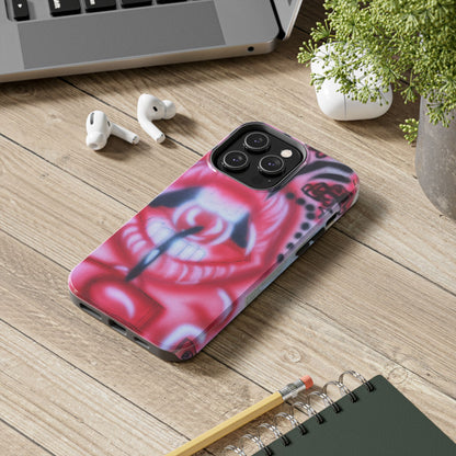 "be happy go lucky" airbrush iPhone case