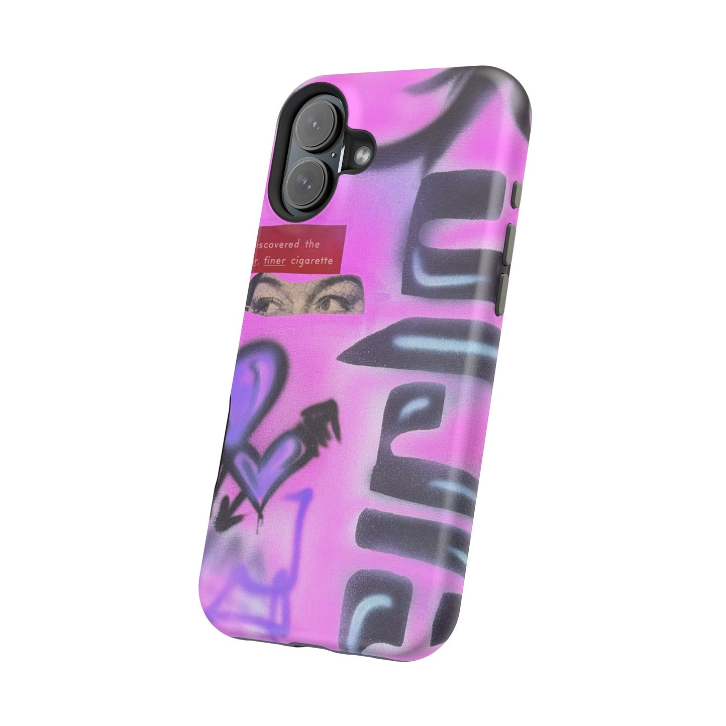 MagSafe "purple princess" airbrush iPhone case