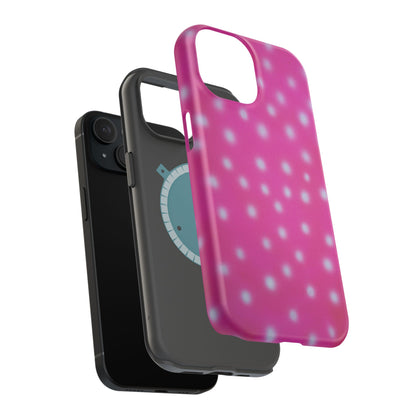 MagSafe "bubblegum polka dot" airbrush iPhone case
