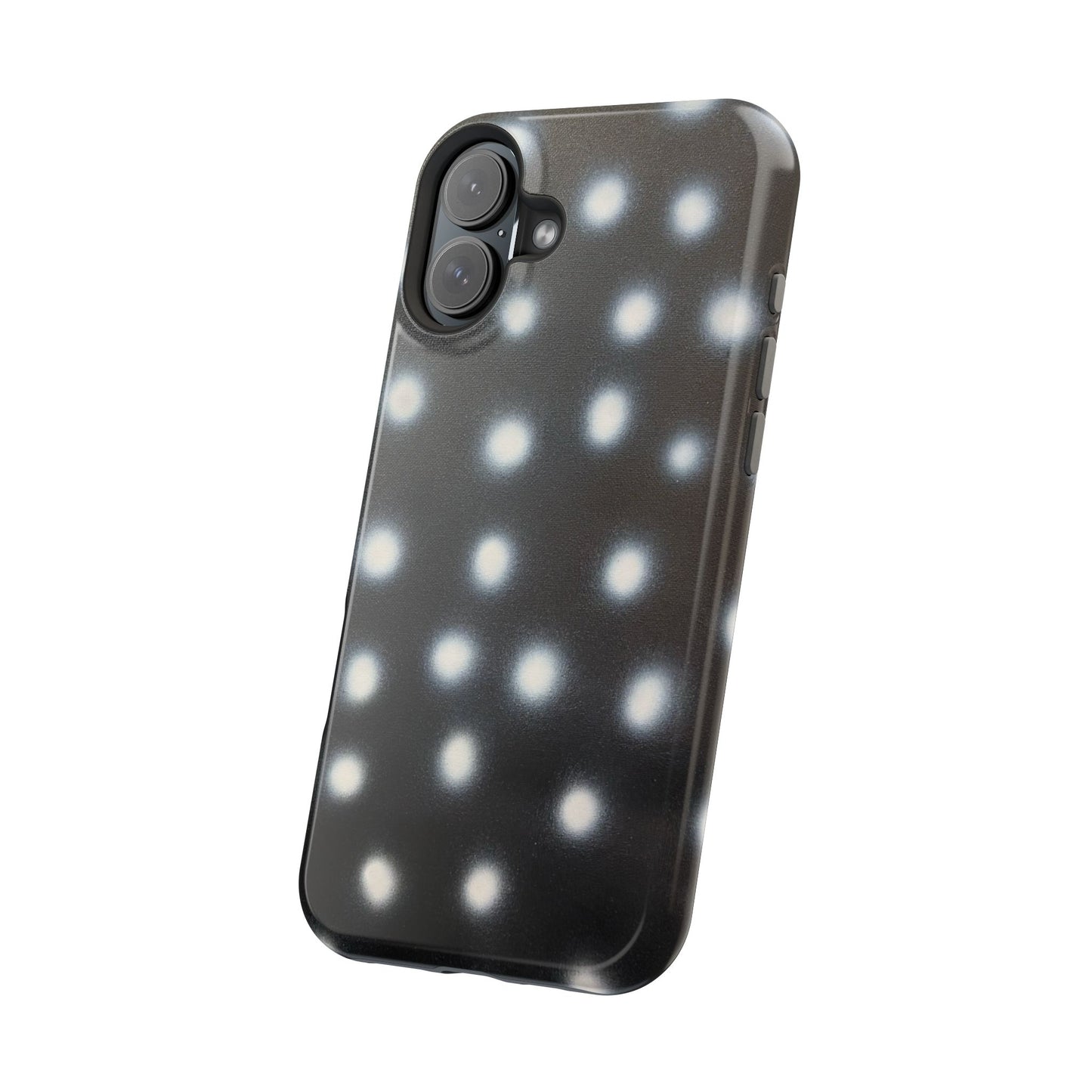 MagSafe "coconut noir polka dot" airbrush iPhone case