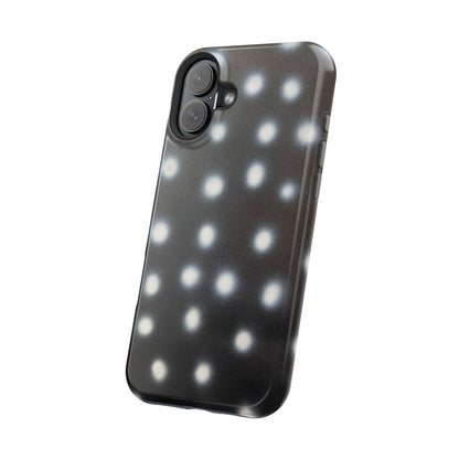MagSafe "coconut noir polka dot" airbrush iPhone case