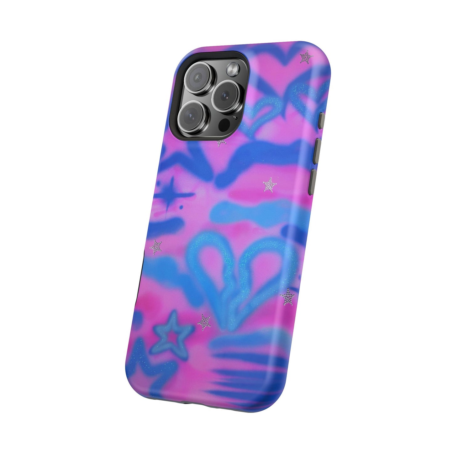MagSafe "blue camo" airbrush iPhone case