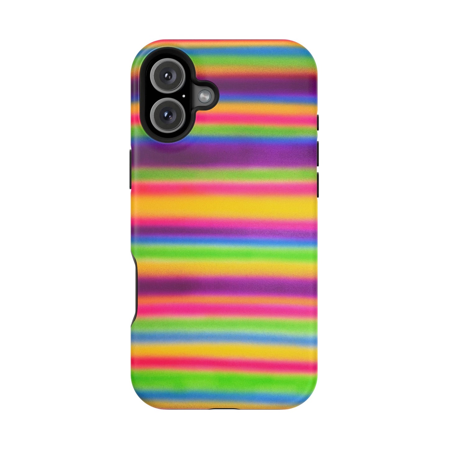 MagSafe "colorful stripes" airbrush iPhone case