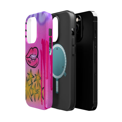 MagSafe "star drip" airbrush iPhone case