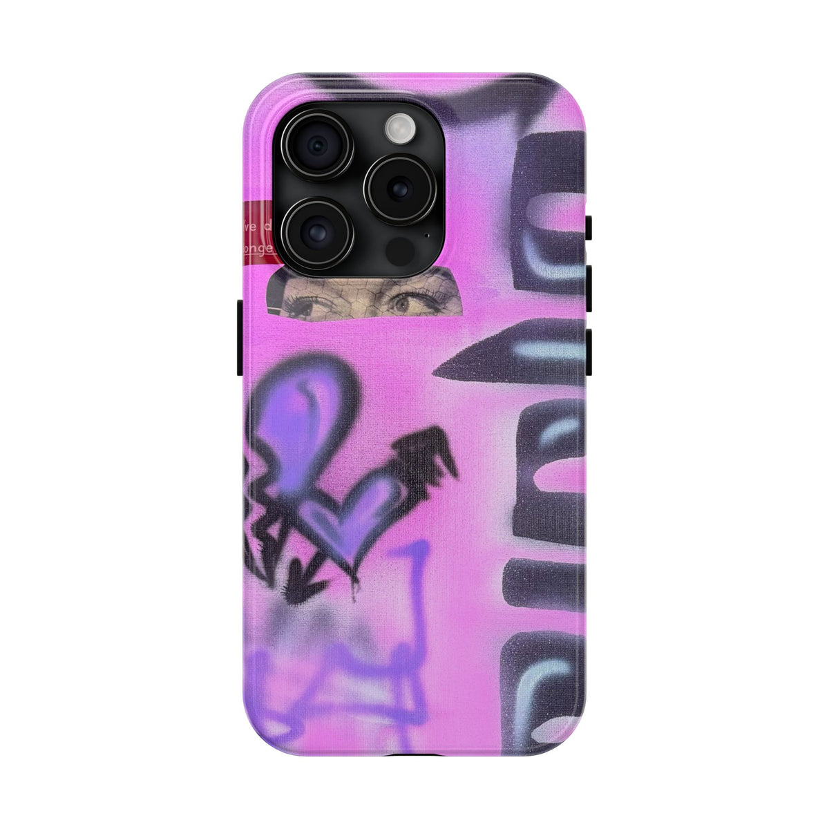 "Lila Prinzessin" Airbrush iPhone Hülle